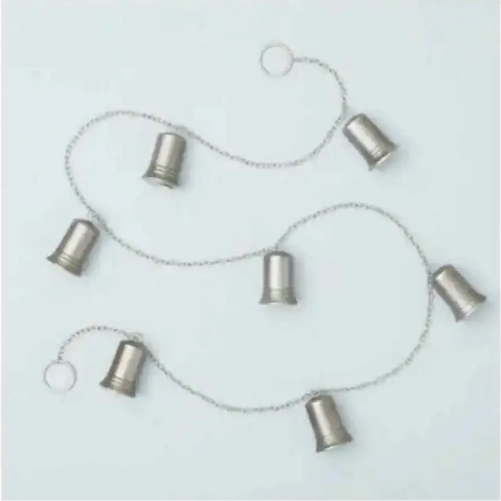 New Magnolia Silver Bells Chain Garland decorations Christmas Hearth and Hand